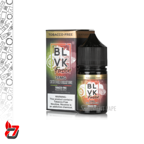 سالت بی ال وی کی کیوی انار توت فرنگی یخ | BLVK FUSION KIWI POM BERRY ICE SALT
